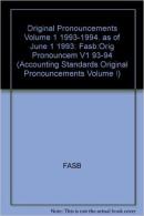 Original Pronouncements/Accounting Standards As of  Pronouncements Volume I 1993  FASB著出版