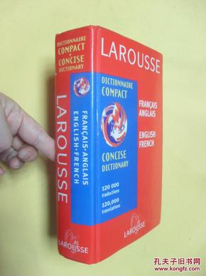 法文               larousse紧凑型法语词典，英语法语  Larousse dictionnaire compact  français-anglais, anglais-français