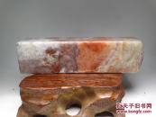 【优惠！青田石封门图书洞三彩大章料  质地透彻 石性稳定 无裂好刻 难得佳品 照片不好 实物漂亮】【 尺寸 长3×宽3×高11.5】 【好东西会说话，何须用托来顶价，本店满百包邮挂】