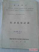 红卫兵登记表【21份详见下方描述、16开本、677】首都的