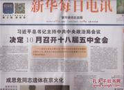 2015年7月21日  新华每日电讯  召开十八届五中全会 内容  共24版