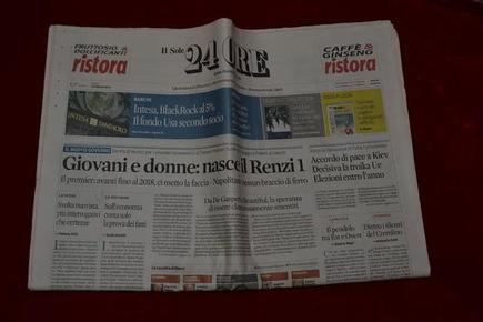 IL SOLE 24 ORE 意大利 24小时太阳报 2014/02/22 9770391786418