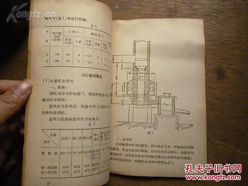 上海市工业生产比先进比多快好省展览会重工业技术交流参考资料《冲天炉熔炼》江南造船厂 编 1958年一版一印 科技卫生出版社出版