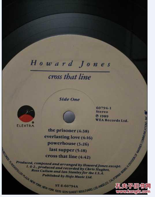 黑胶唱片( Cross That Line: Howard Jones)