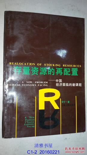 存量资源的再配置—中国经济面临的新课题