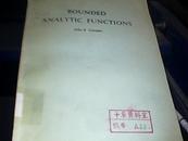 BOUNDED ANALYTIC FUNCTIONS有界解析函数[英文版]（馆藏）