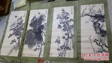 叶承煊国画   花卉四条屏