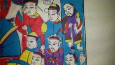 杨家埠木版年画版画大全之160*富贵满堂灶王45*68cm