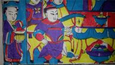 杨家埠木版年画版画大全之160*富贵满堂灶王45*68cm