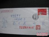1996宁夏银川戳贴中华人民共和国第八届全国人民代表大会票实寄封【满100包邮】