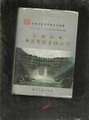 全国百家大中型企业调查 (85-95国家社会科学重点课题)---二滩水电开发有限责任公司