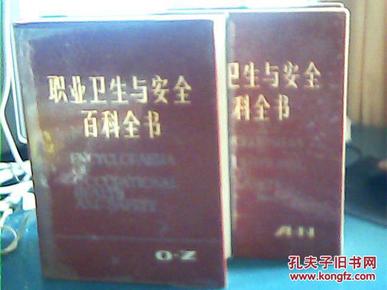 职业卫生与安全百科全书（上下卷）87年一版一印，大16开硬精装