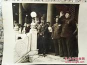 1950年前毛主席在天安门照片  背面盖章及寄收人签名
