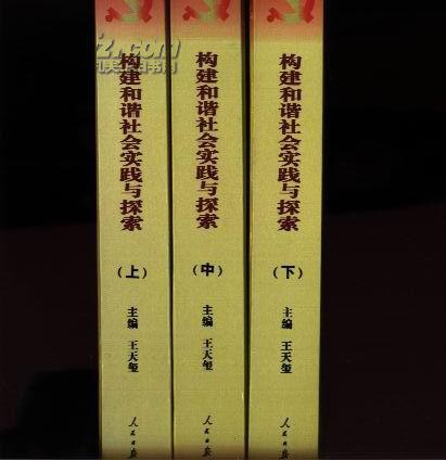 构建和谐社会实践与探索  （上、中、下；全3册）  【硬精装 2046页巨册 全10品】