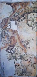 挂历宣纸画:兔、羊、猴、鹿、鸡(5张 刘奎龄/画)66X32CM