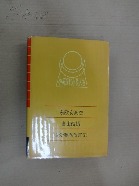 中國(guó)近代小說大系：東歐女豪杰 自由結(jié)婚 瓜分慘禍言記（印3000冊(cè)）