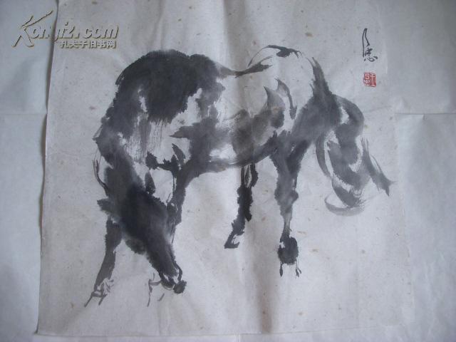 9...王乃忠國(guó)畫 馬【34厘米x34厘米】