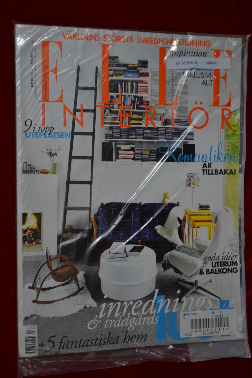 ELLE INTERIOR 2012/05 NR.150 瑞典室内设计杂志 外文杂志