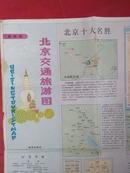 北京交通旅游图1990年7月一版一印