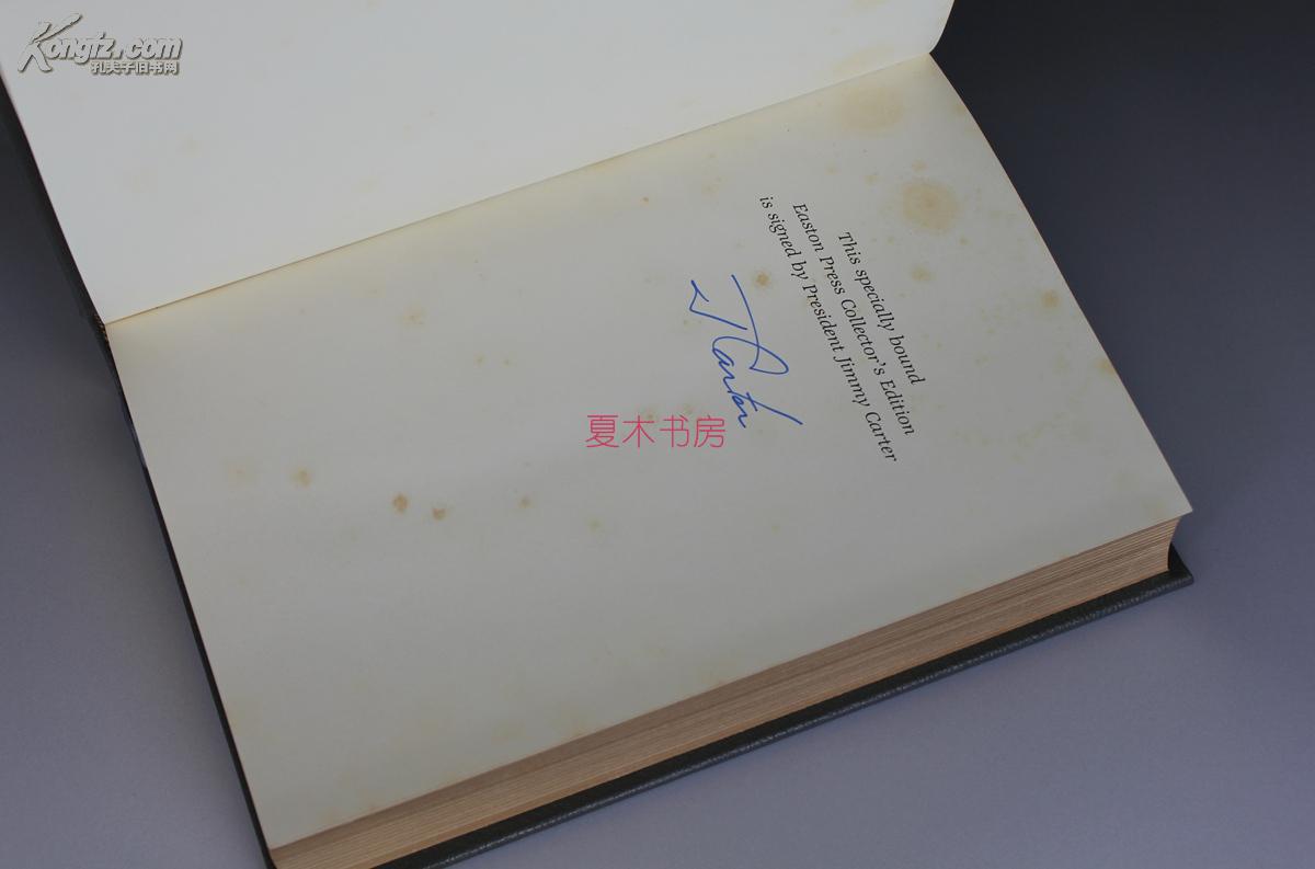 美国总统/诺贝尔和平奖得主 Jimmy Carter吉米·卡特签名本 皮面限量签名珍藏版