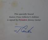 美国总统/诺贝尔和平奖得主 Jimmy Carter吉米·卡特签名本 皮面限量签名珍藏版