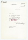 美国总统 Herbert Hoover赫伯特·胡佛信札 1936年 使用特制专属水印信笺