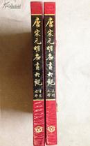 《唐宋元明名画大观》（唐宋之部、元明之部两册全，4开巨册54*39厘米）