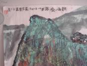 湖北大学艺术学院院长著名山水画家严家宽山水画