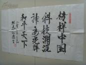 邱志仁（邱志成材）：书法：榜样中国（带原作邮寄信封及简介）（邱志仁（1946.1-）笔名邱志成才，贵州贵阳威宁夸都人。本科学历。曾参加7·21工人大学、石家庄文学艺术函授学院、《人民日报》新闻培训中习学习。系广西文学创作协会会员、广西艺术家协会会员、广西文学芳草地特约编辑、内蒙古赤峰市当代文艺社特约创作员、山东莱芜《江北诗词》协会会员、北京时代学人文化研究院特聘研究员。）