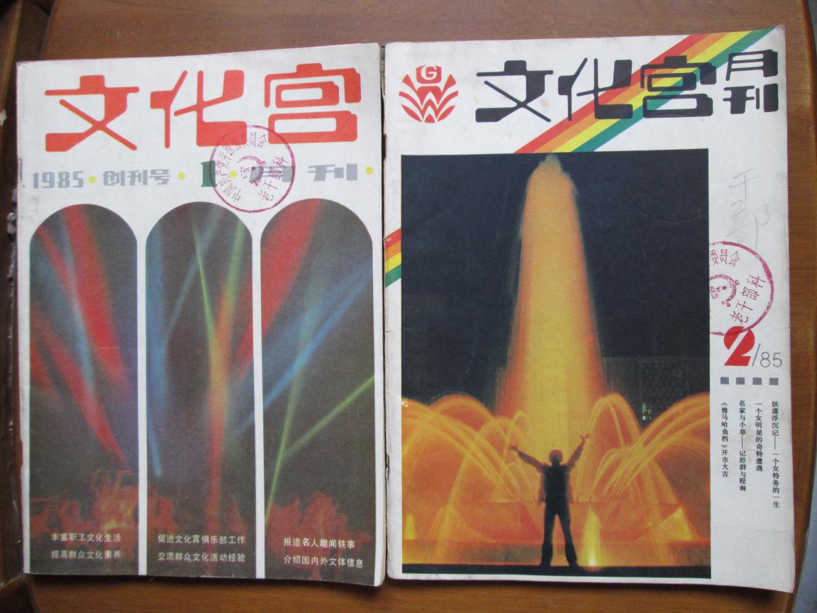 文化宫月刊（1985全年11期，缺第6期，共11册，第1期为创刊号）
