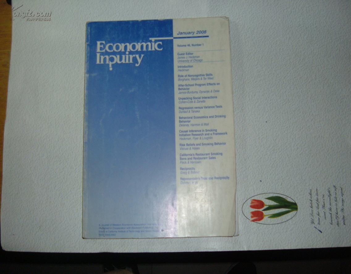 ECONOMIC  INPUIRY  2008年第46卷第1期