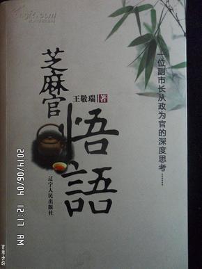 芝麻官悟语--一位副市长从政为官的深度思考