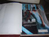 英文原版杂志 精装 8开合订本：BFIA  袜子与内衣(1986年1--12,1990年1--6) 及其厚重,8开精装，2本和售 C2