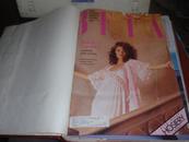 英文原版杂志 精装 8开合订本：BFIA  袜子与内衣(1986年1--12,1990年1--6) 及其厚重,8开精装，2本和售 C2