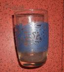 早期蓝花玻璃杯