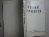 山东省交通厅机关常用办公制度选编