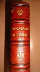 1854年W.H. AINSWORTH_LANCASHIRE WITCHES 玄怪惊悚小说名著《兰开夏女巫》 3/4摩洛哥羊皮古董书 大画家John Gilbert 原品钢版画插图12张  品相好
