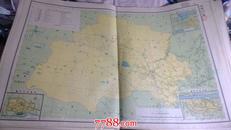 民国地图《甘肃省青海宁夏》76厘米*53厘米 附兰州、宁夏、西宁市