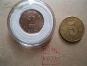 外国硬币   德国     2芬尼     1971年版   背面橡树枝    赠硬币保护盒