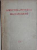 中国共产党第八届中央委员会第六次全体会议文件
