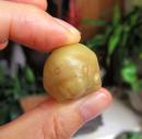 天然奇石观赏石造型石戈壁石玛瑙石异形珠子吊坠礼品收藏品：豆眼