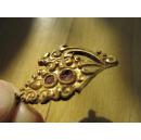 藏民族风格饰品饰件古代手工工艺品 铜鎏金