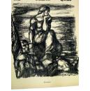 【稀见原作版画】1914年德国表现派画家HETTNER石板签名版画《青岛（TSINGTAU）》含霍普特曼的诗歌（艺术杂志《战争时期艺术家传单》第十三期 KRIEGSZEIT - Künstlerflugblätter