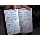 钢笔书法---世界著名情诗怀历   1995