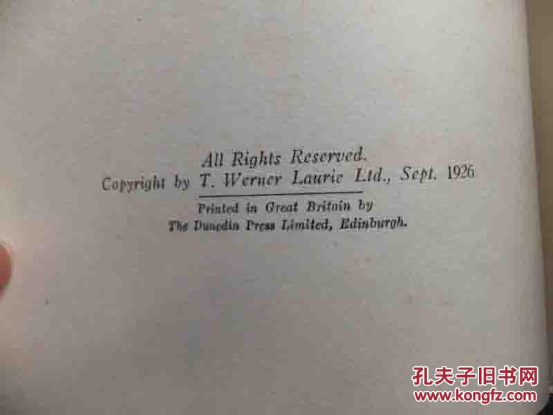 点击查看原图 1926年英文《今古奇观》--5副精美插图,毛边本,带书衣,品好