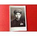 老照片 54年军装带中国人民解放军胸章照