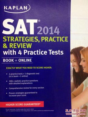 Kaplan SAT 2014 Strategies, Practice, and Review with 4 Practice Tests: Book + Online