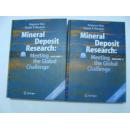 Mineral Deposit Research:Meeting the Global Challenge【1、2 】2册和售 第2册附光盘 精装 英文版