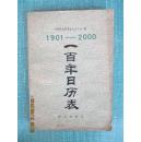 1901—2000一百年日历表。