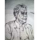 手绘真迹国画：无款人物写生13（四尺全开）